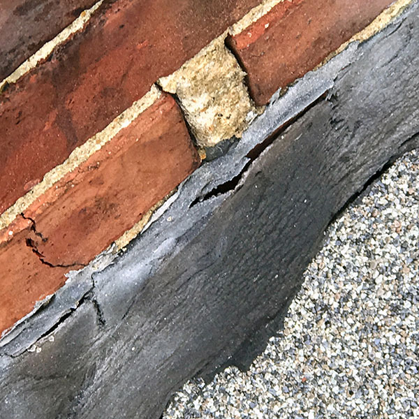 damaged chimney flashing, plymouth ma